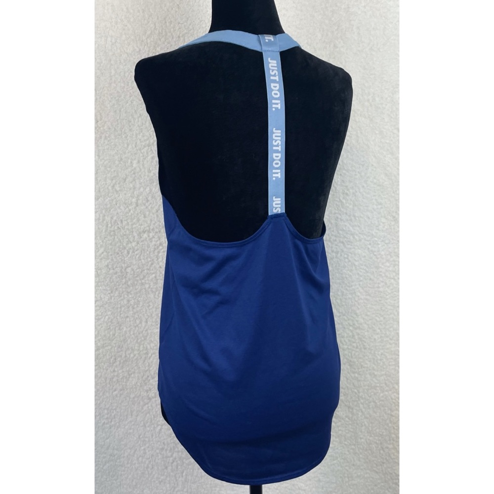 NIKE • Royal Blue Elastika Dri-Fit Racerback Tank Top, M - Picture 6 of 12